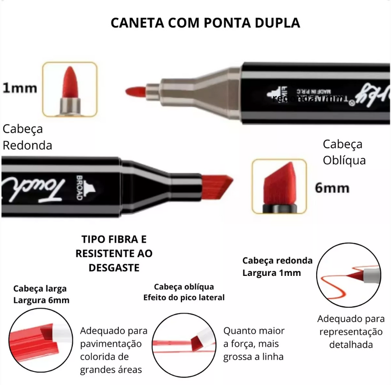 Kit Livro Bobbie Goods Capa Dura + 120 Canetas Touch