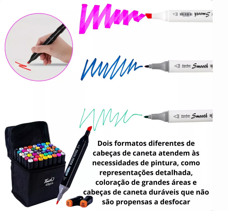 Kit Livro Bobbie Goods Capa Dura + 120 Canetas Touch