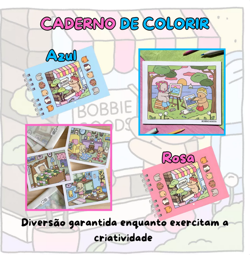 Kit Livro Bobbie Goods Capa Dura + 120 Canetas Touch